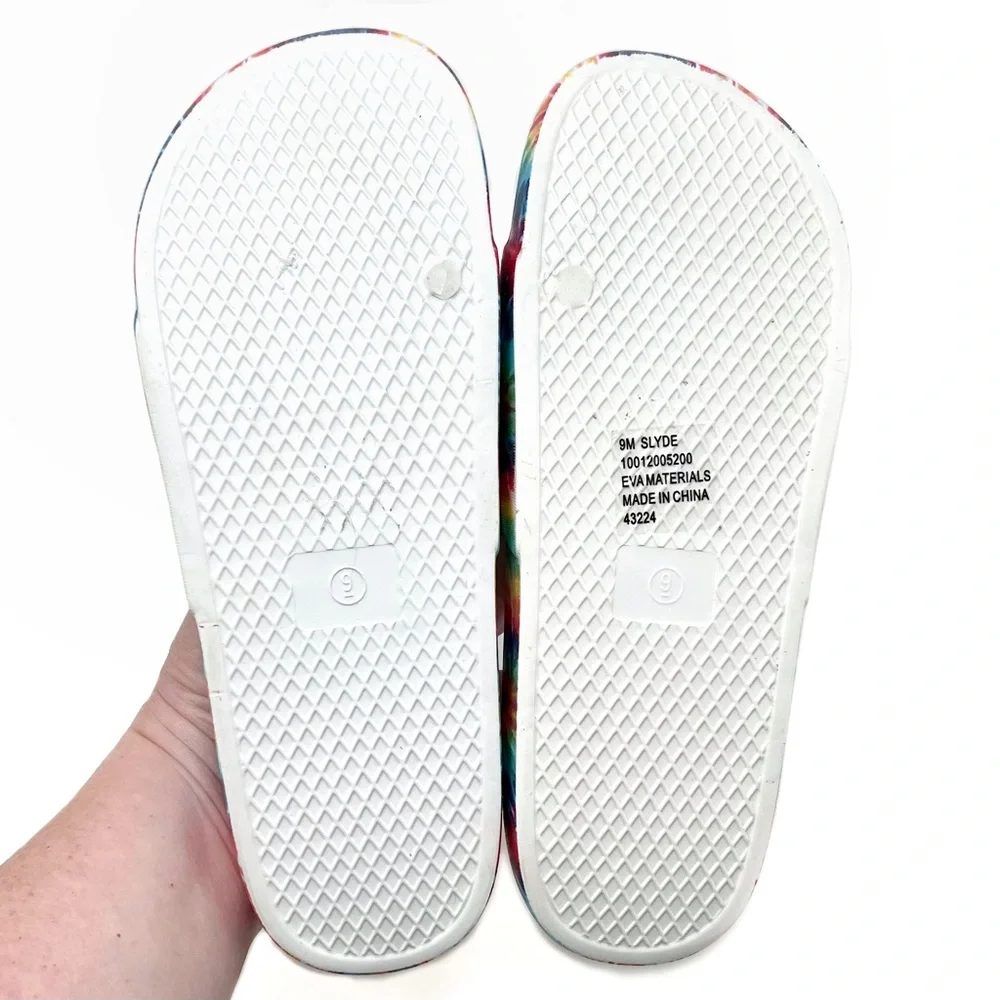 Wild Pair Slyde Tie Dye Platform Pool Slides Size 9